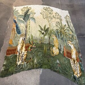 813 Ottotredici Leopards in Paradise Scarf
